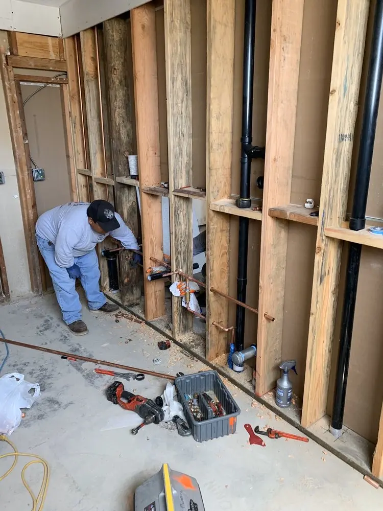 Commercial rough-in plumbing for Gas Line Repair in Fairlee
